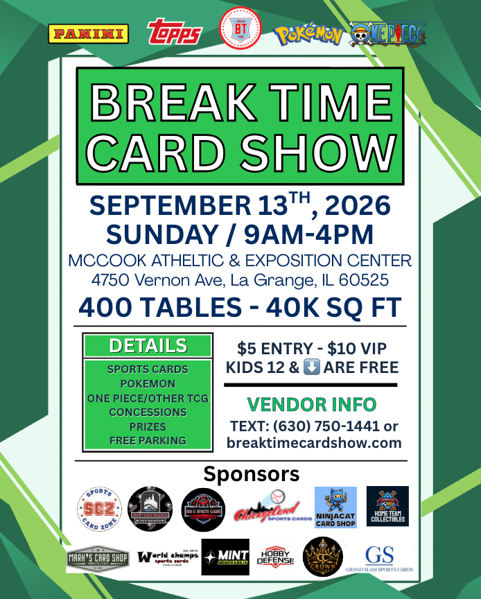 Sunday, September 13th - Max McCook Athletic Center Vendor 8FT Table - Details In Description