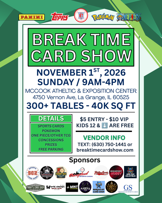 Sunday, November 1st - Max McCook Athletic Center Vendor 8FT Table - Details In Description